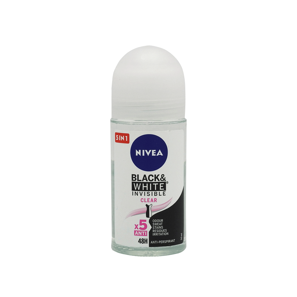 NIVEA ANTIPERSPIRANT ROLL ON 50ML INVISIBLE CLEAR