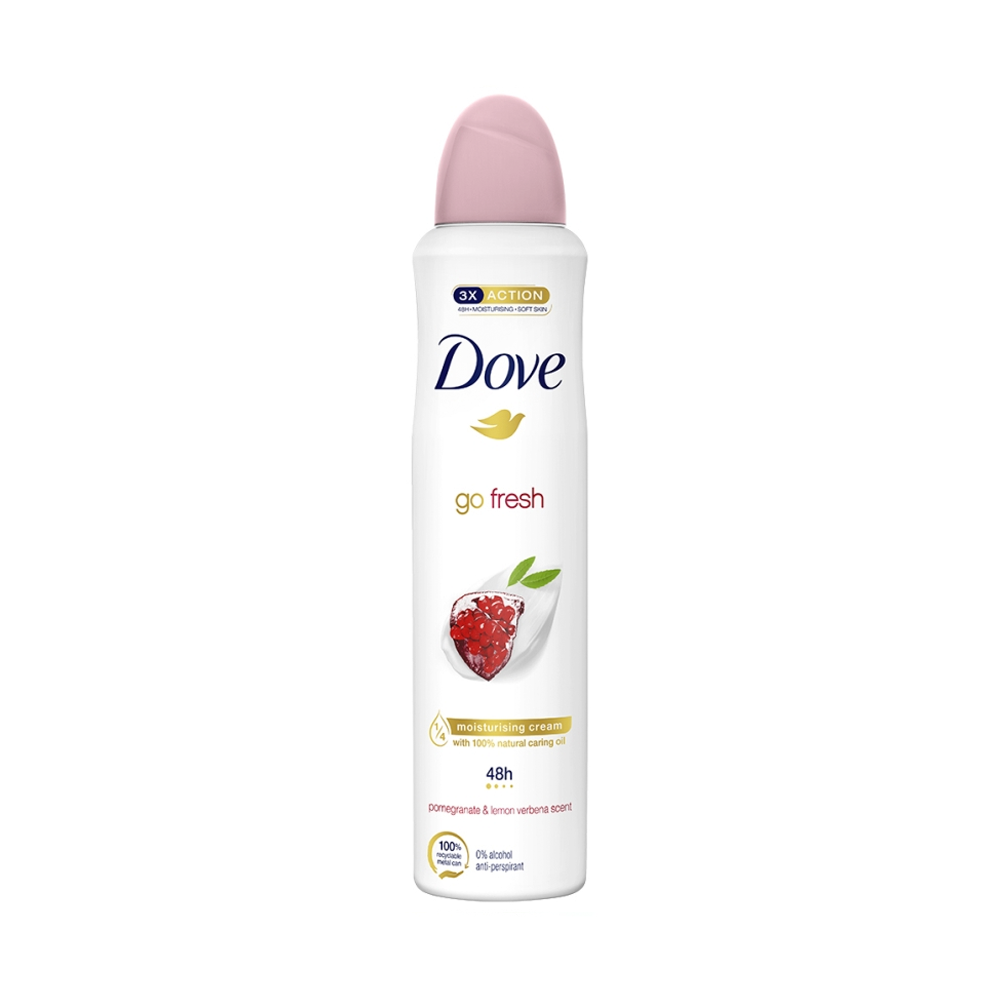 DOVE ANTIPERSPIRANT DEO 250ML GO FRESH POMEGRANATE&LEMONGRASS