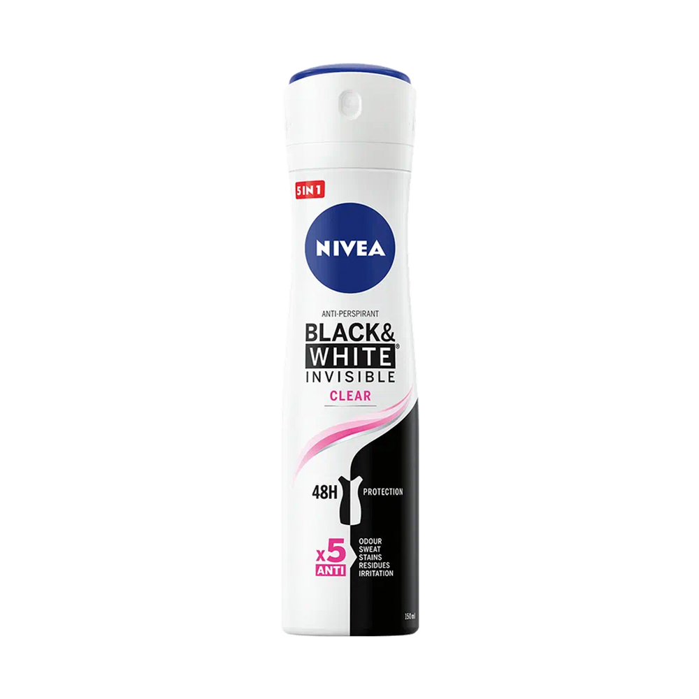 NIVEA ANTIPERSPIRANT DEO 150ML INVISIBLE BW CLEAR