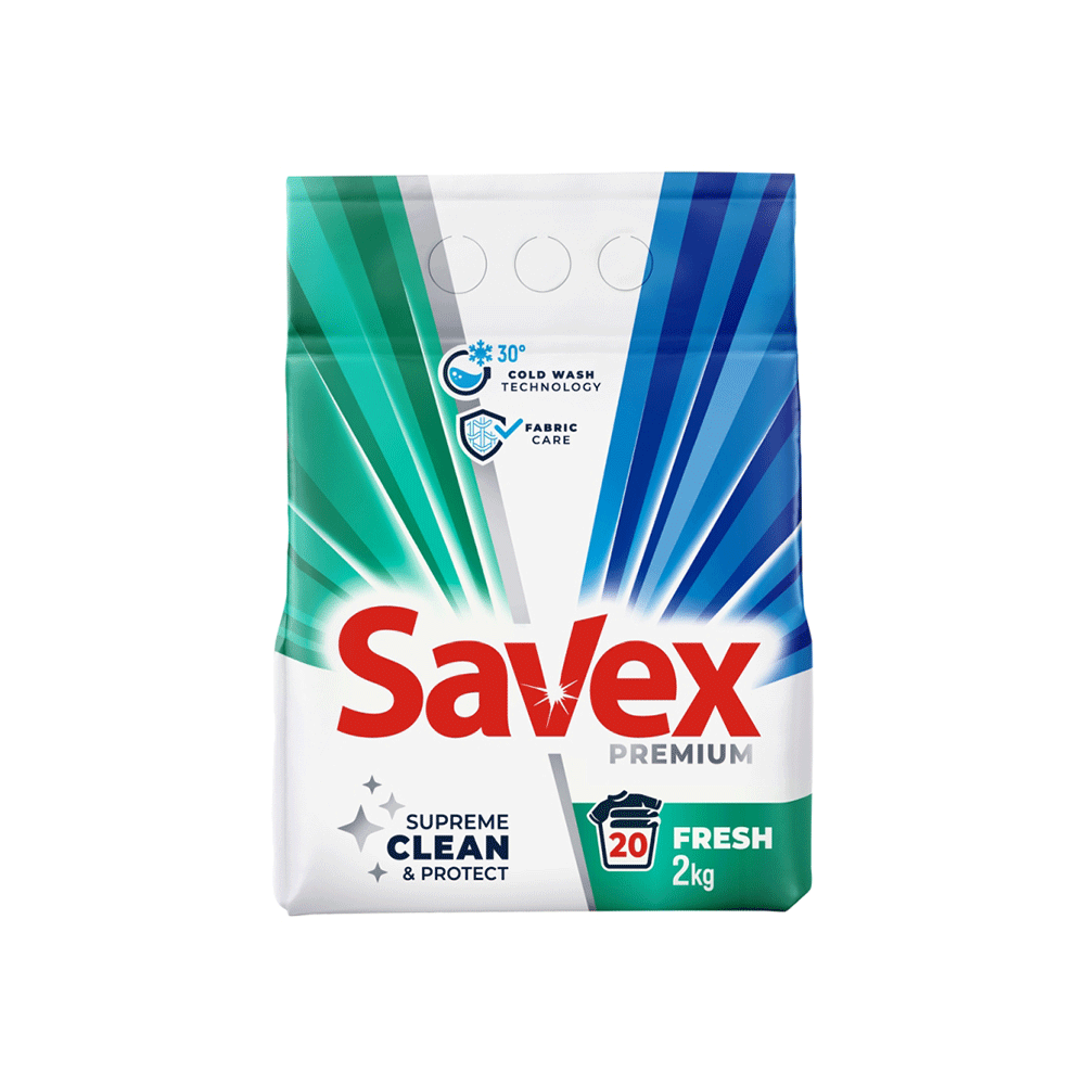 SAVEX DETERGENT RUFE AUTOMAT 2KG 2IN1 FRESH