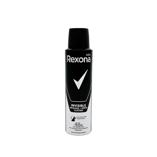 REXONA ANTIPERSPIRANT DEO 150ML MEN INVISIBLE BW