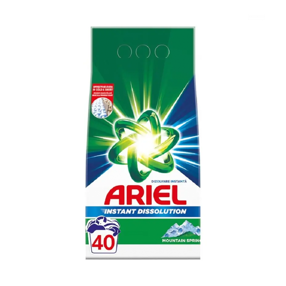 ARIEL DETERGENT RUFE AUTOMAT 3KG MOUNTAIN SPRING 40SPALARI