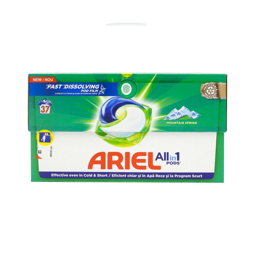 ARIEL DETERGENT CAPSULE 37BUC ALL IN 1 PODS MS