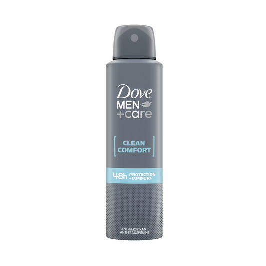 DOVE ANTIPERSPIRANT DEO 150ML MEN ADVANCED CLEAN COMFORT