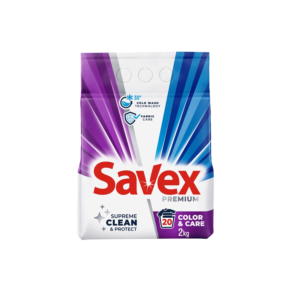 SAVEX DETERGENT RUFE AUTOMAT 2KG 2IN1 COLOR BRIGHTNESS