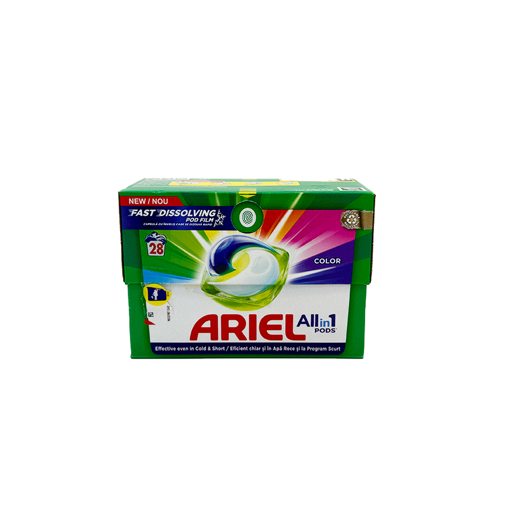 ARIEL DETERGENT CAPSULE 28BUC ALLIN1 PODS COLOR