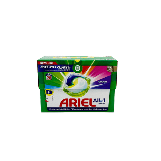 ARIEL DETERGENT CAPSULE 28BUC ALLIN1 PODS COLOR